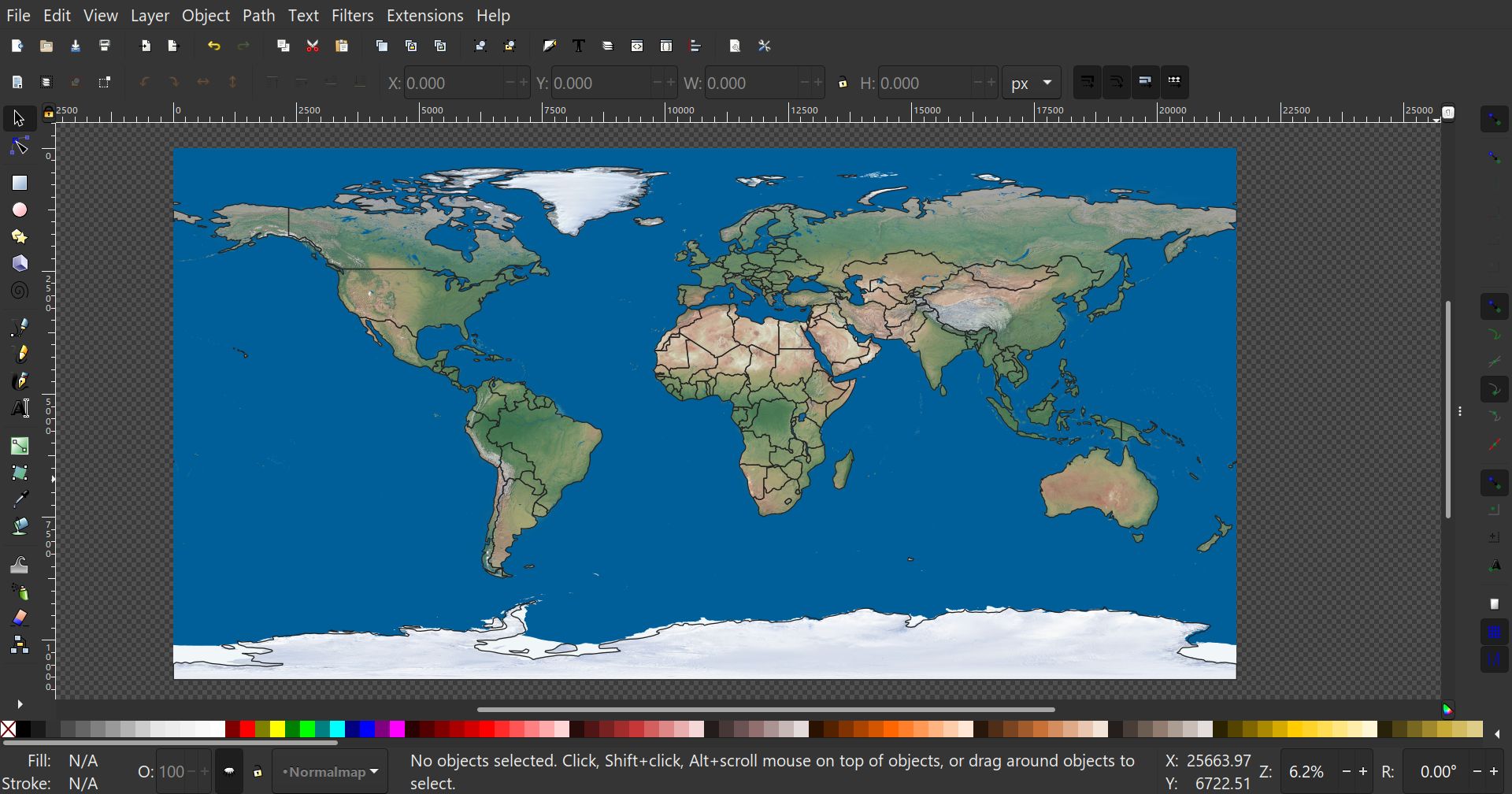 SVG file for the countries