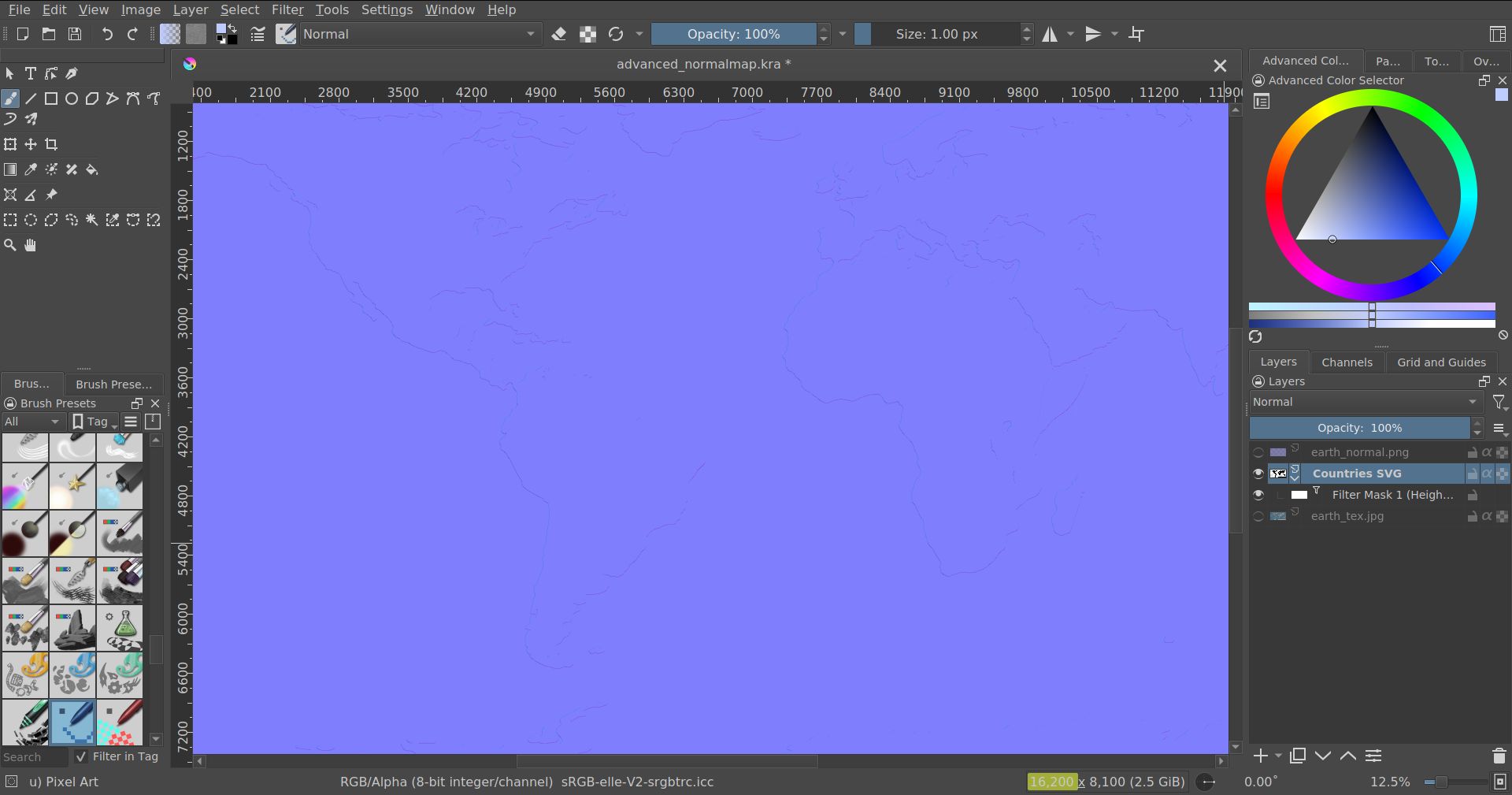Creating a normal map from SVG